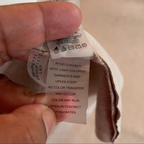 CALVIN Klein Long Waterfall Tan Faux Suede Drape Vest in Small - Picture 10 of 12